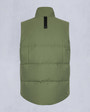 Moose Knuckles Mens Montreal Tonal Vest  KELP W/TANNED M32MV474H1 Detail2