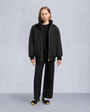 Moose Knuckles - M32UB035GS - Kids  Unisex Gold Series Bomber Jacket - KIDS - Black / Black Shearling - Detail3