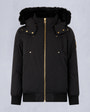 Moose Knuckles - M32UB035GS - Kids  Unisex Gold Series Bomber Jacket - KIDS - Black / Black Shearling - GM