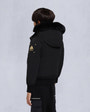 Moose Knuckles - M32UB035S - Kids Unisex Original Shearling Trim Bomber  - KIDS - Black / Natural Shearling - Back