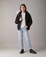 Moose Knuckles - M32UB035S - Kids Original Down Bomber Jacket - KIDS - Black / Natural Shearling - Detail5