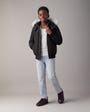 Moose Knuckles - M32UB035S - Kids Original Down Bomber Jacket - KIDS - Black / Natural Shearling - Front
