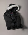 Moose Knuckles - M32UB035S - Kids Original Down Bomber Jacket - KIDS - Black / Natural Shearling - GM