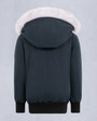 Moose Knuckles - M32UB035S - Kids Unisex Original Shearling Trim Bomber  - KIDS - Navy / Natural Shearling - Detail2