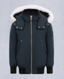Moose Knuckles - M32UB035S - Kids Unisex Original Shearling Trim Bomber  - KIDS - Navy / Natural Shearling - GM