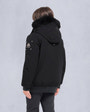 Moose Knuckles - M32UB035S - Unisex  Neoshear Unisex Bomber - KIDS - Black / Black Shearling - Back