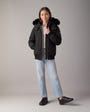 Moose Knuckles - M32UB035S - Kids Original Down Bomber Jacket - KIDS - Black / Black Shearling - Detail5