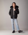 Moose Knuckles - M32UB035S - Kids Original Down Bomber Jacket - KIDS - Black / Black Shearling - Detail5