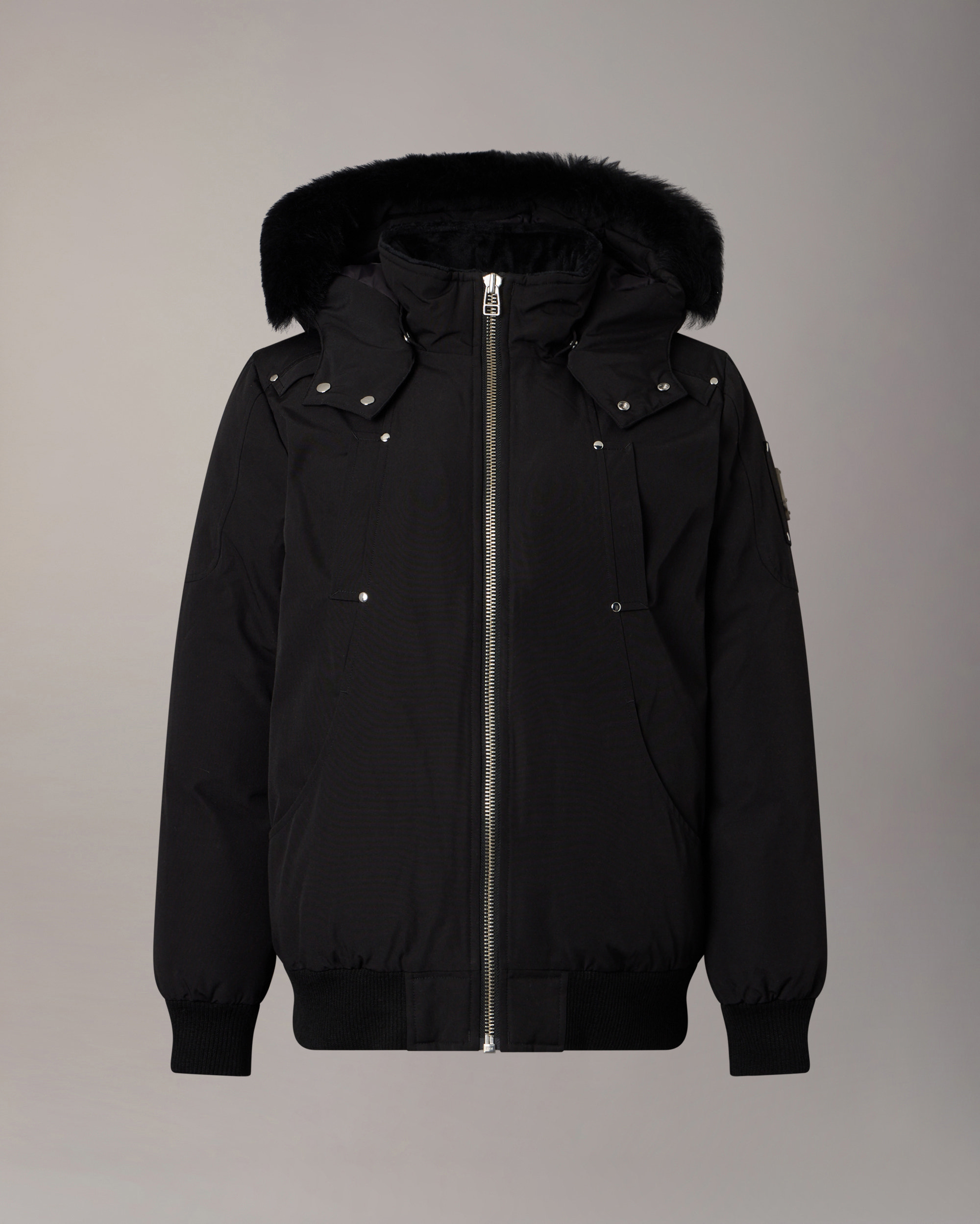 Moose Knuckles - M32UB035S - Kids Original Down Bomber Jacket - KIDS - Black / Black Shearling - Detail8