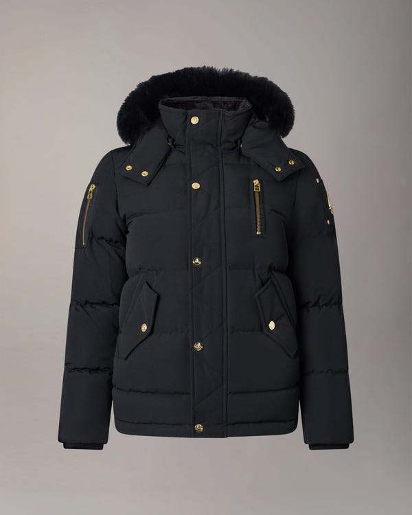 Moose Knuckles - M32UJ193GS - Kids Gold Series Original 3Q Down Jacket - KIDS - Black / Black Shearling - Detail8