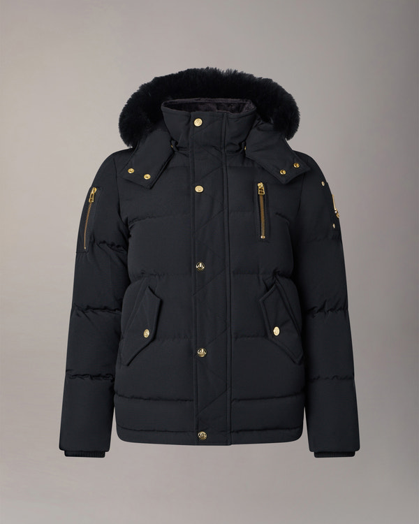 Moose Knuckles - M32UJ193GS - Kids Gold Series Original 3Q Down Jacket - KIDS - Black / Black Shearling - Detail8