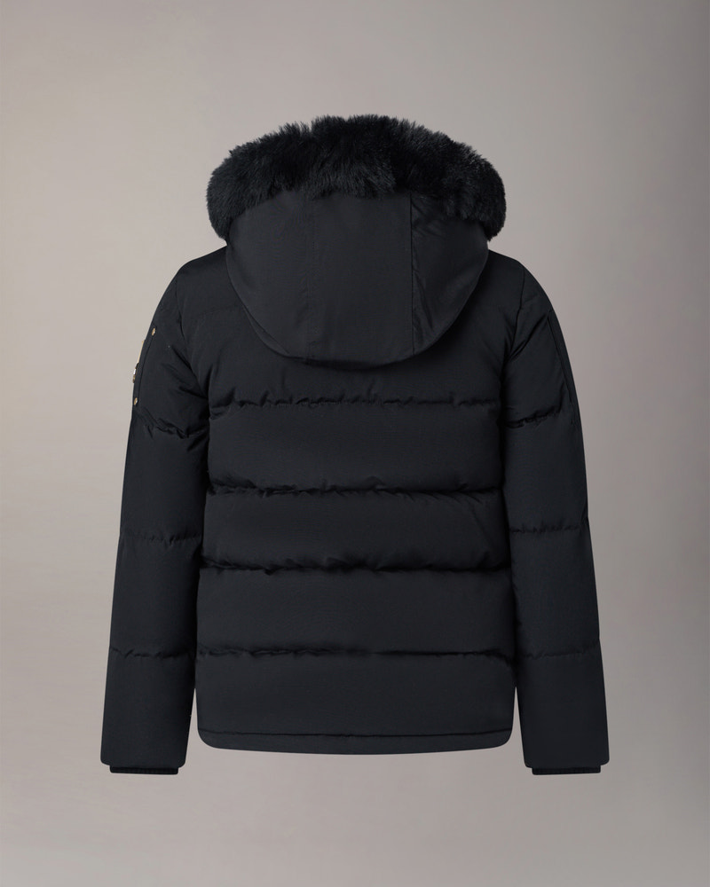 Moose Knuckles - M32UJ193GS - Kids Gold Series Original 3Q Down Jacket - KIDS - Black / Black Shearling - Detail9