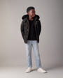 Moose Knuckles - M32UJ193GS - Kids Gold Series Original 3Q Down Jacket - KIDS - Black / Black Shearling - Front