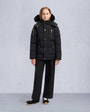 Moose Knuckles - M32UJ193GS - Kids Gold Series Unisex Shearling 3Q Jacket - KIDS - Black / Black Shearling - Front Category