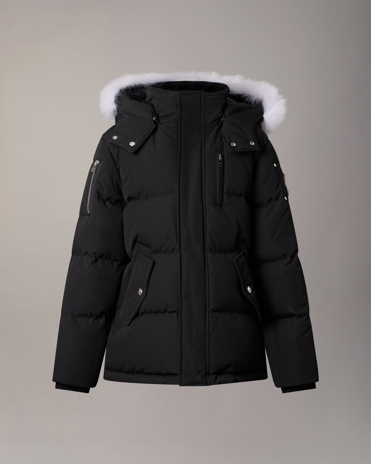 Moose Knuckles - M32UJ193S - Kids Original Down 3Q Jacket - KIDS - Black / Natural Shearling - Detail8