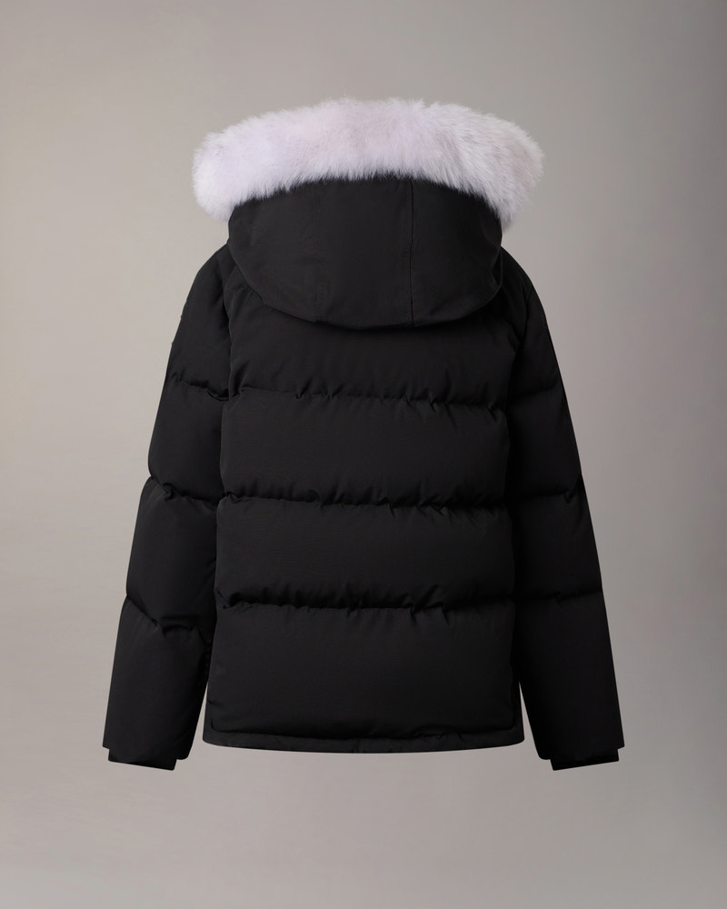 Moose Knuckles - M32UJ193S - Kids Original Down 3Q Jacket - KIDS - Black / Natural Shearling - Detail9
