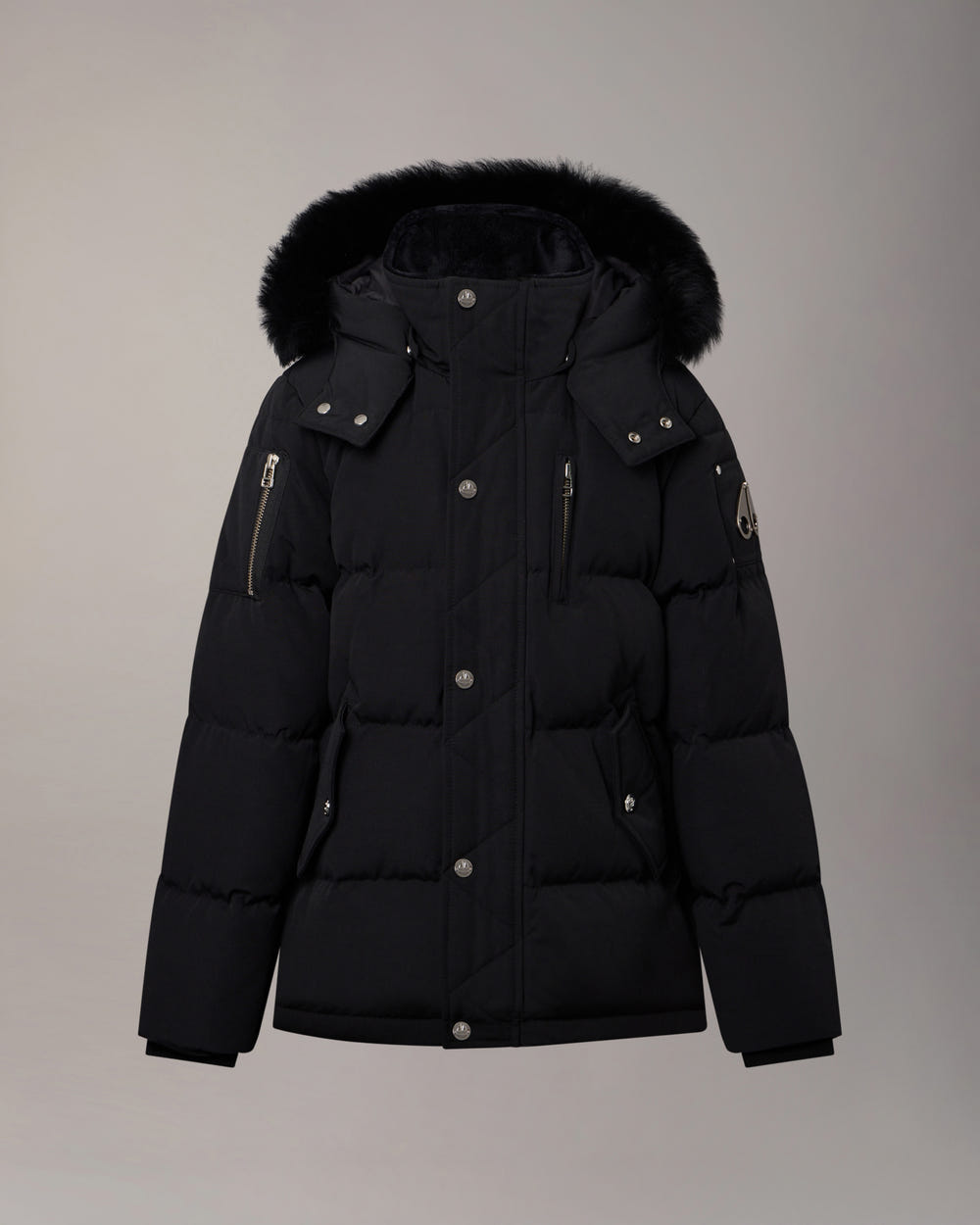 Moose Knuckles - M32UJ193S - Kids Original Down 3Q Jacket - KIDS - Black / Black Shearling - Detail8