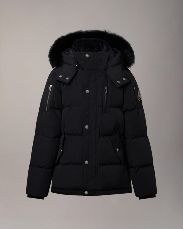 Moose Knuckles - M32UJ193S - Kids Original Down 3Q Jacket - KIDS - Black / Black Shearling - Detail8