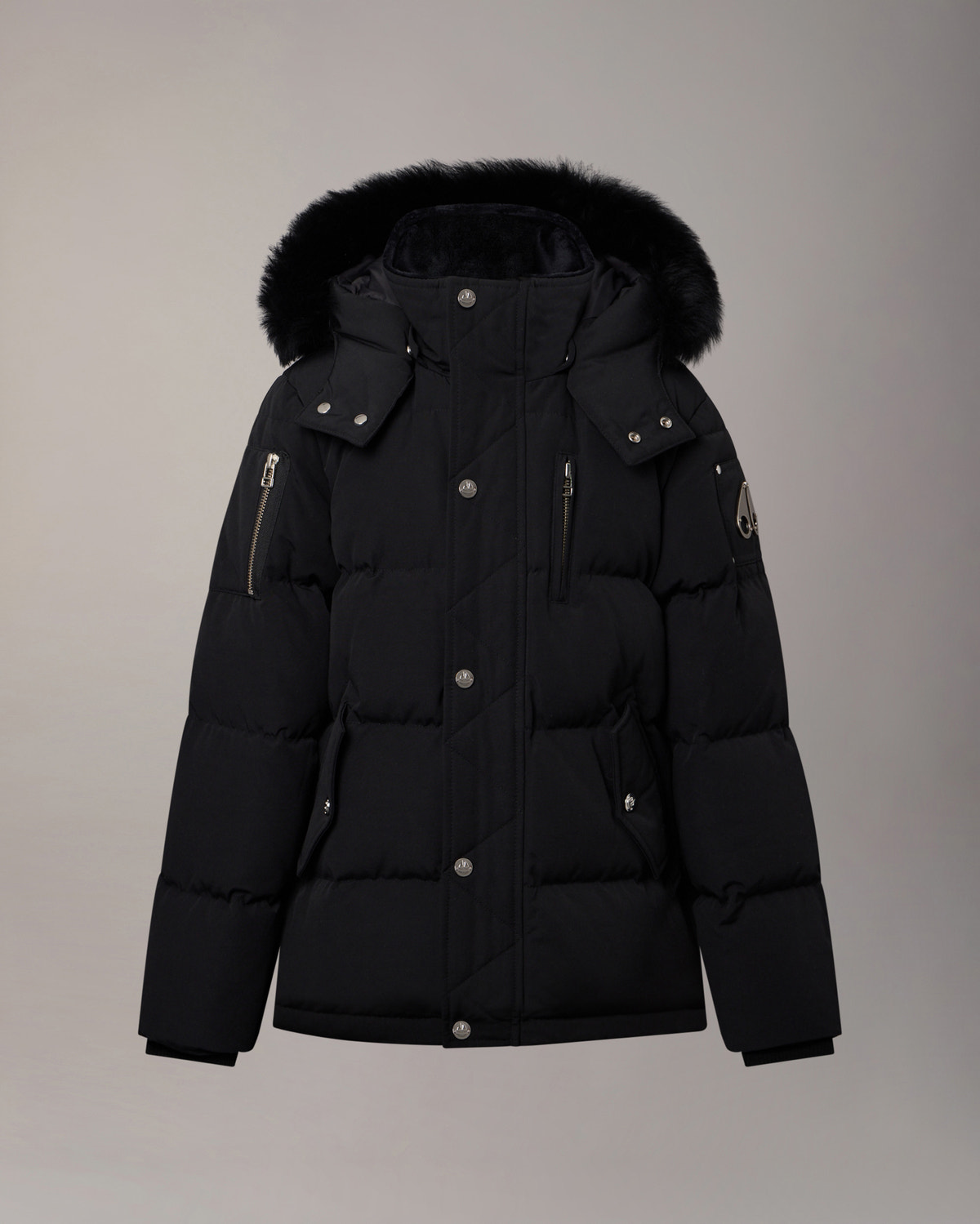 Moose Knuckles - M32UJ193S - Kids Original Down 3Q Jacket - KIDS - Black / Black Shearling - Detail8