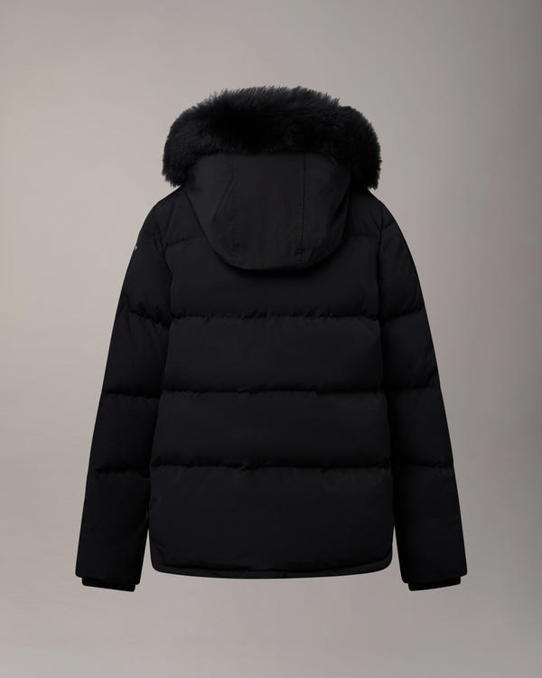 Moose Knuckles - M32UJ193S - Kids Original Down 3Q Jacket - KIDS - Black / Black Shearling - Detail9