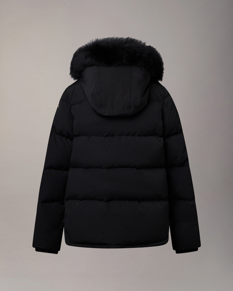 Moose Knuckles - M32UJ193S - Kids Original Down 3Q Jacket - KIDS - Black / Black Shearling - Detail9