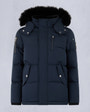 Moose Knuckles - M32UJ193S - Kids Unisex Original Shearling 3Q Jacket - KIDS - Navy / Black Shearling - GM