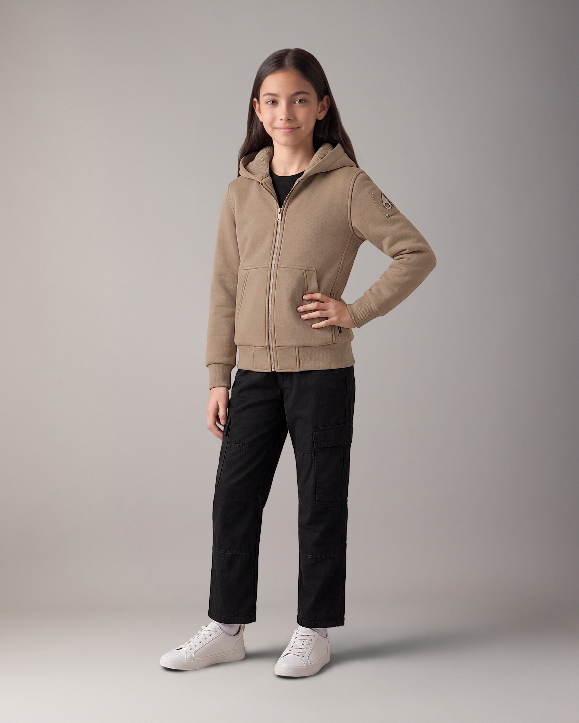 Moose Knuckles - M32US661 - Kids Classic Bunny Hoodie - KIDS -  - Detail5