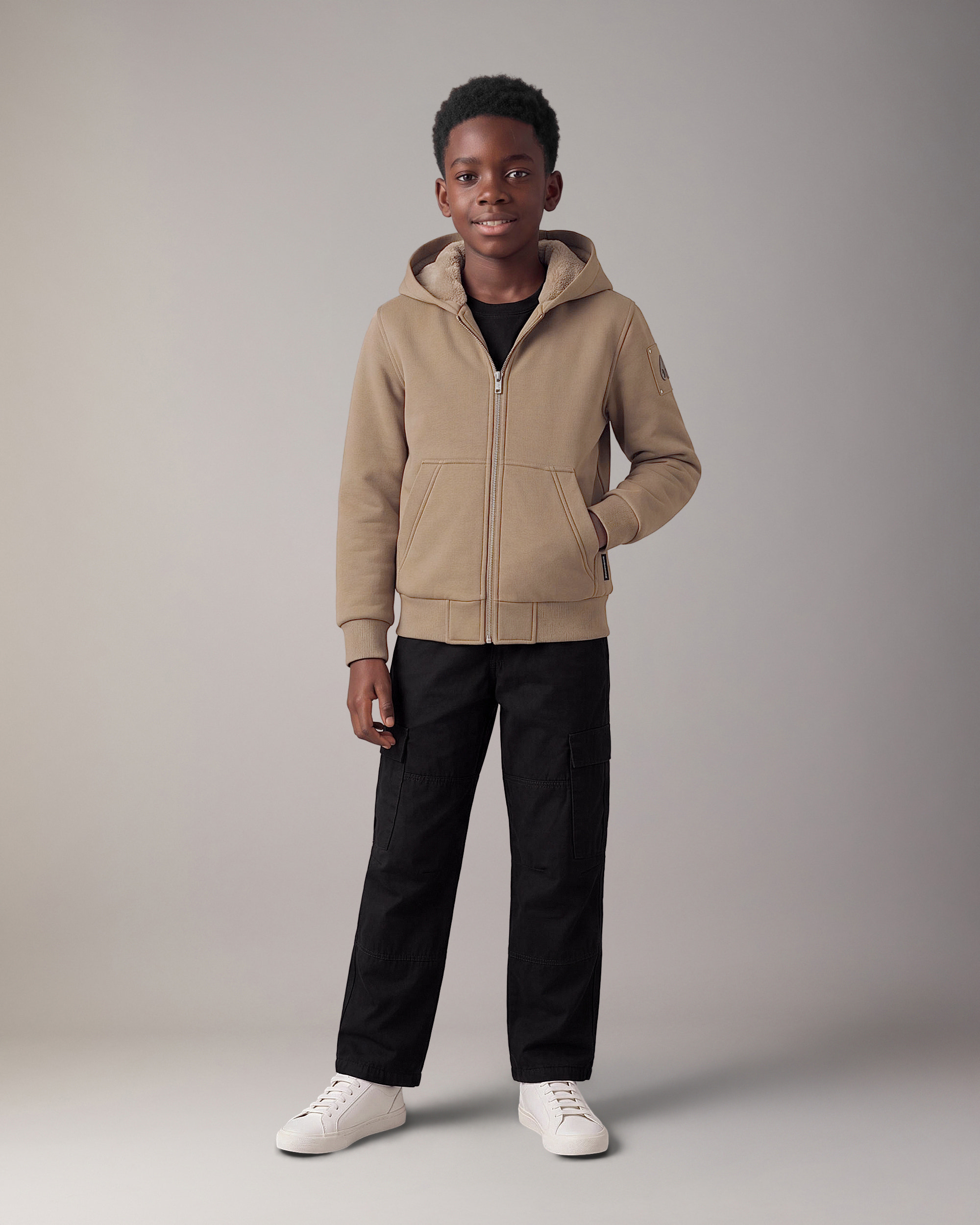 Moose Knuckles - M32US661 - Kids Classic Bunny Hoodie - KIDS -  - Front