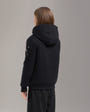 Moose Knuckles - M32US661 - Kids Classic Bunny Hoodie - KIDS - Black / White Faux Fur - Back