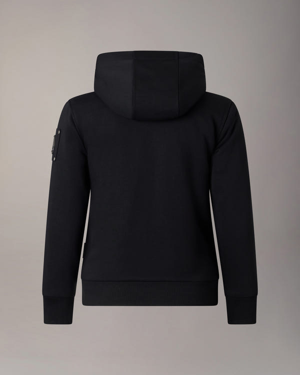 Moose Knuckles - M32US661 - Kids Classic Bunny Hoodie - KIDS - Black / Shiny Black - Detail9
