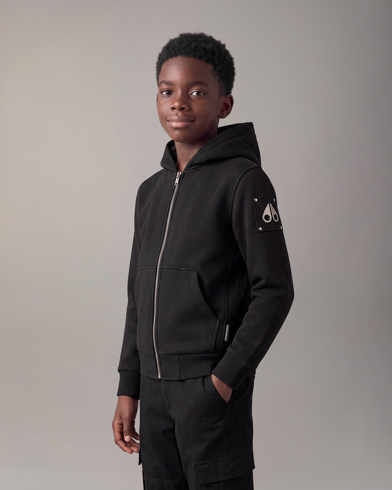 Moose Knuckles - M32US661 - Kids Unisex Classic Bunny - KIDS - Black / Shiny Black - Front Category