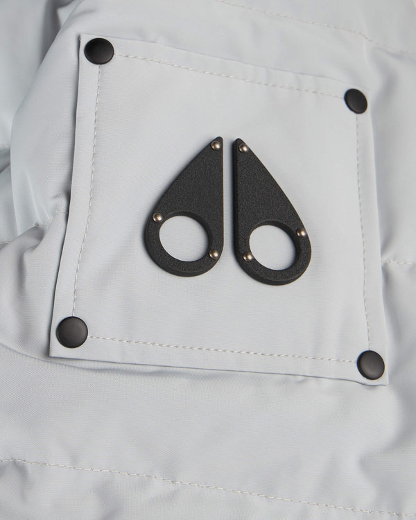 Moose Knuckles - M33LB015S - Onyx Ladriere Shearling Bomber Jacket - WOMENS - Grey Birch /Natural - Detail1