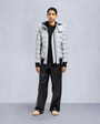 Moose Knuckles - M33LB015S - Onyx Ladriere Shearling Bomber Jacket - WOMENS - Grey Birch /Natural - Front Category