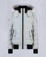 Moose Knuckles - M33LB015S - Onyx Ladriere Shearling Bomber Jacket - WOMENS - Grey Birch /Natural - GM