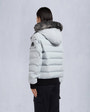 Moose Knuckles - M33LB015S - Onyx Ladriere Shearling Bomber Jacket - WOMENS - Grey birch / ice sgerling  - Back