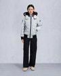 Moose Knuckles - M33LB015S - Onyx Ladriere Shearling Bomber Jacket - WOMENS - Grey birch / ice sgerling  - Front Category
