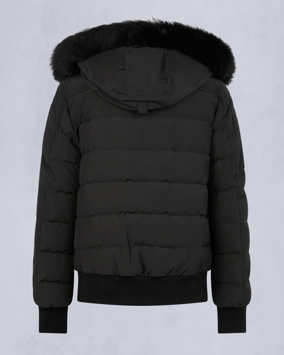 Moose Knuckles - M33LB015S - Onyx Ladriere Shearling Bomber Jacket - WOMENS - Black / Black Shearling - Detail2