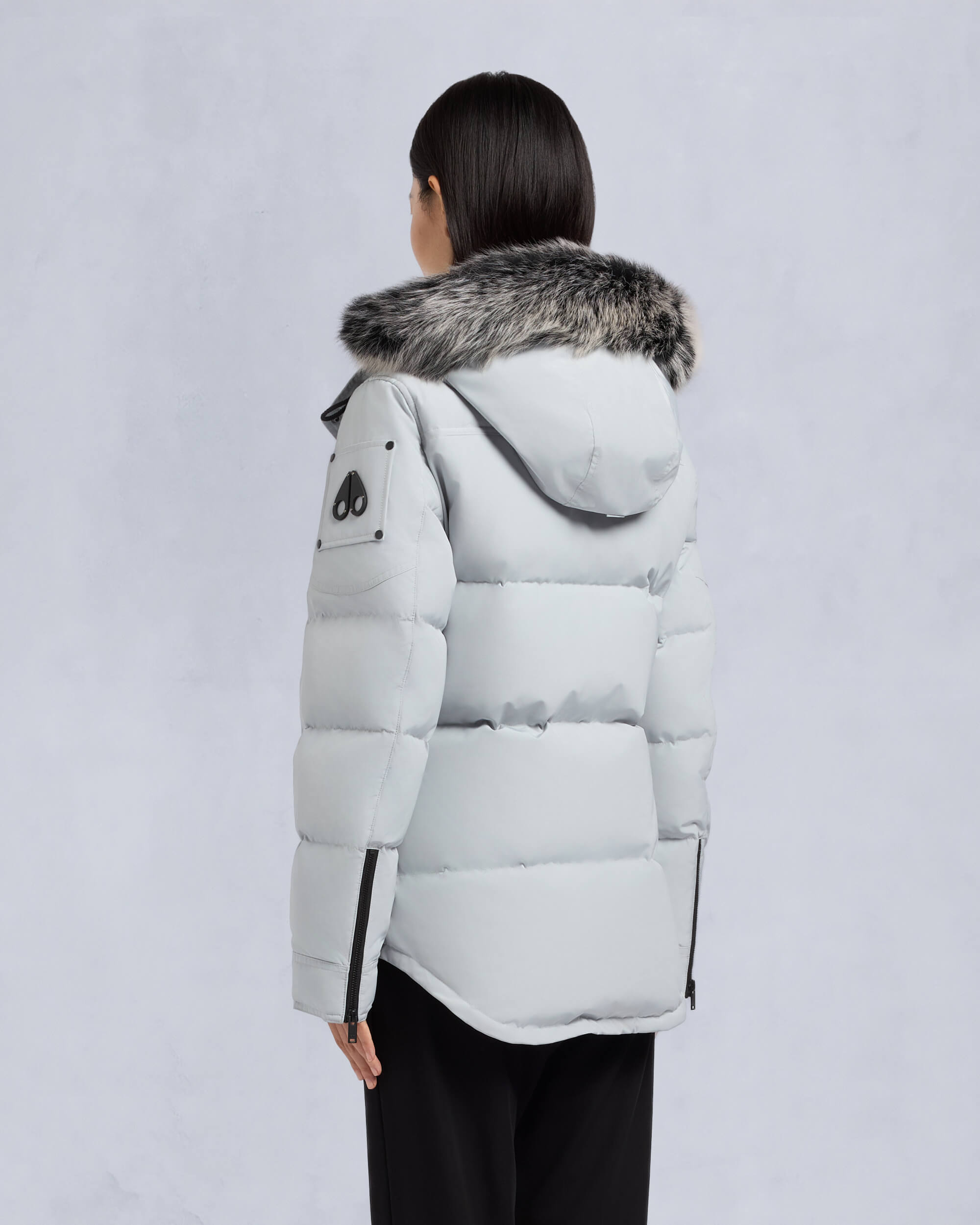Moose Knuckles - M33LJ113S - Onyx Anguille Shearling Jacket - WOMENS -  - Back