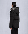 Moose Knuckles - M33LJ113S - Onyx Anguille Shearling Jacket - WOMENS - Black / ice sherling  - Back