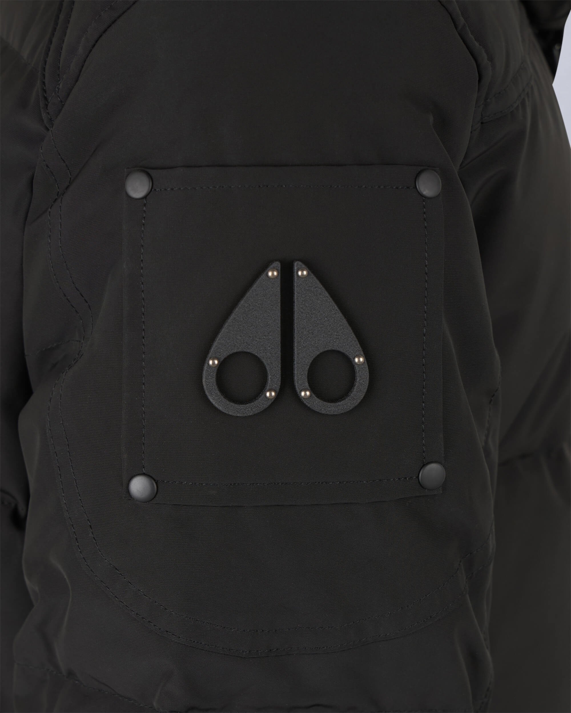 Moose Knuckles - M33LJ113S - Onyx Anguille Shearling Jacket - WOMENS - Black / ice sherling  - Detail1