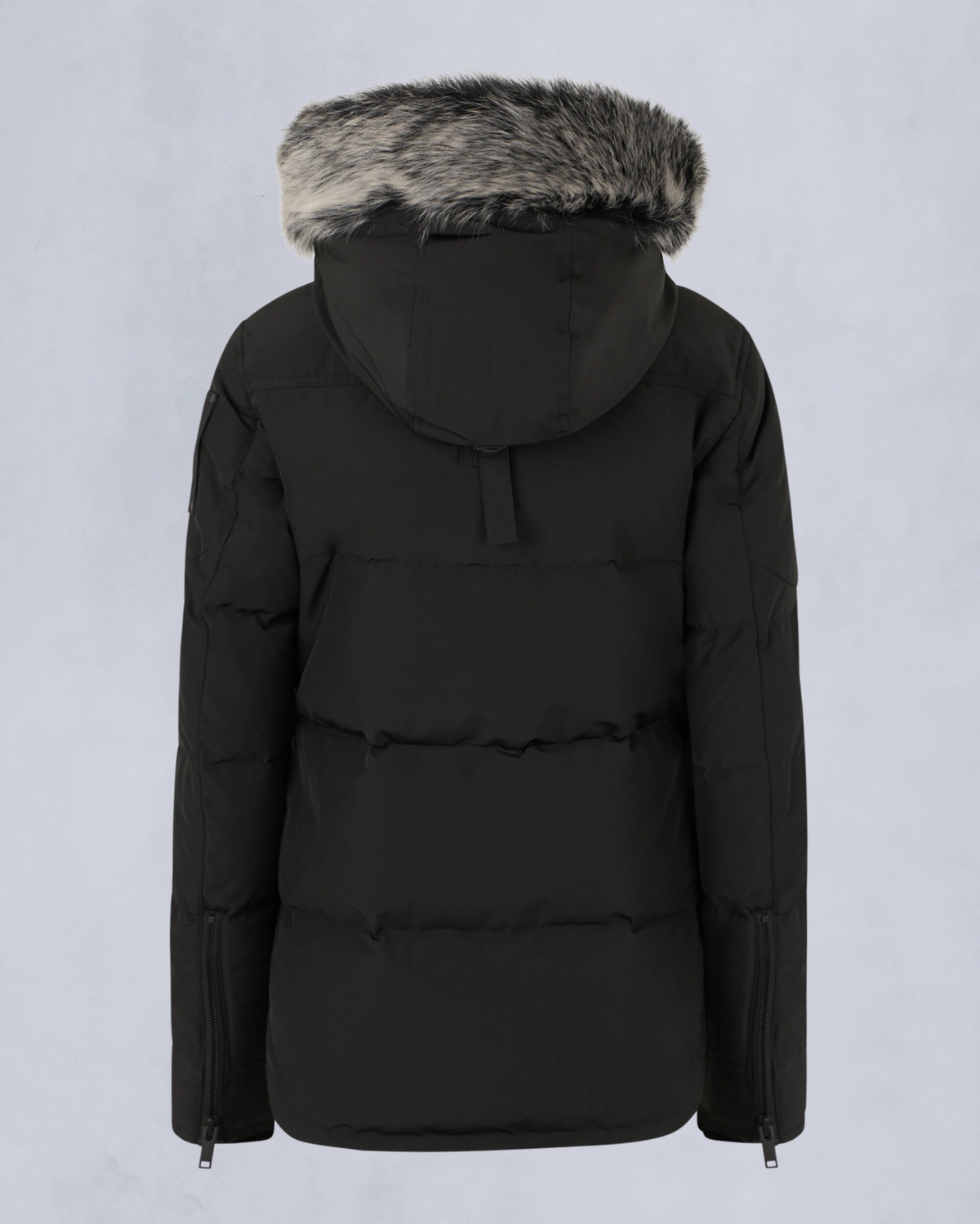 Moose Knuckles - M33LJ113S - Onyx Anguille Shearling Trim Jacket - WOMENS - Black / ice sherling  - Detail2