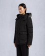 Moose Knuckles - M33LJ113S - Onyx Anguille Shearling Jacket - WOMENS - Black / ice sherling  - Front