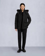 Moose Knuckles - M33LJ113S - Onyx Anguille Shearling Trim Jacket - WOMENS - Black / ice sherling  - Front Category