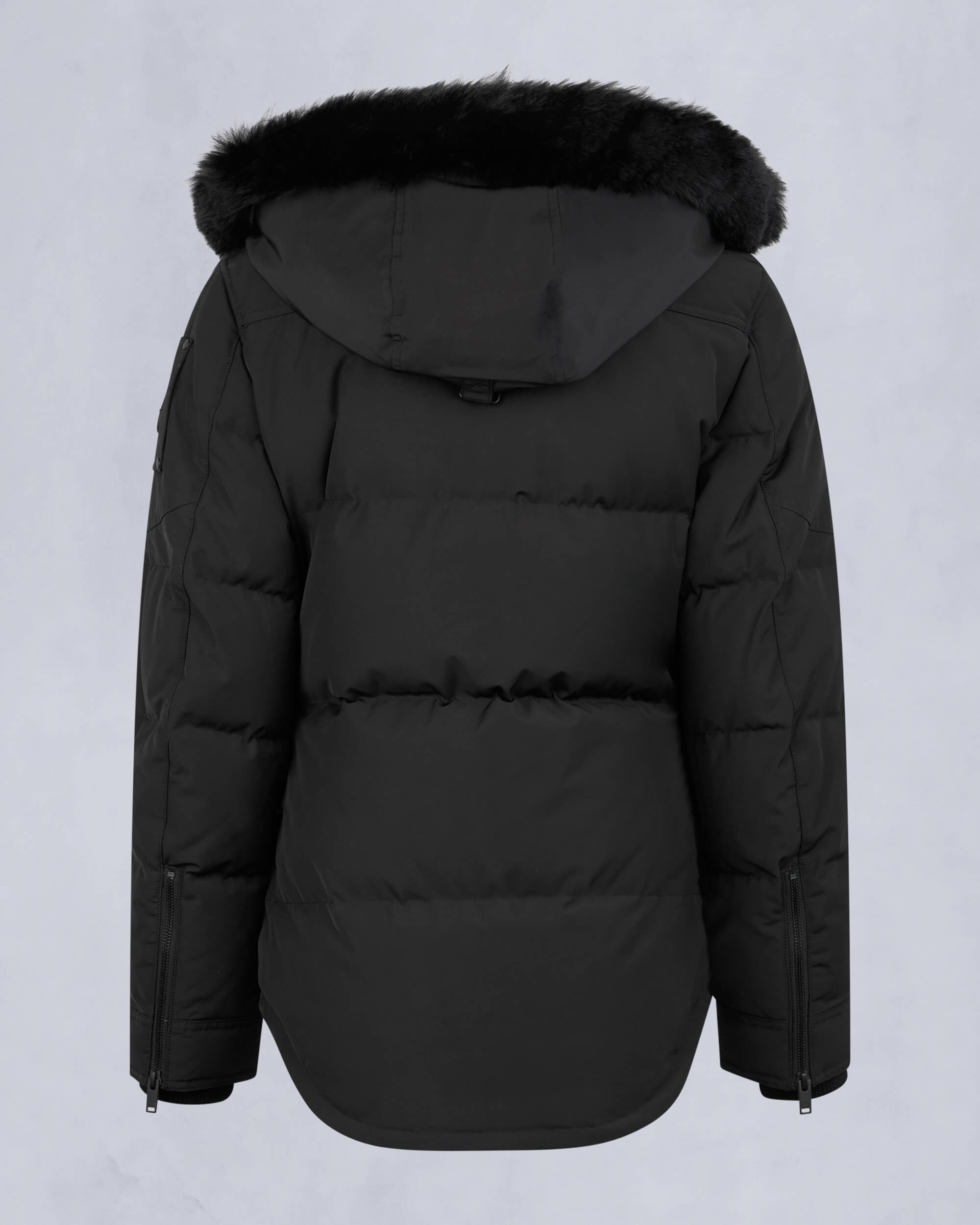 Moose Knuckles - M33LJ113S - Onyx Anguille Shearling Jacket - WOMENS - Black / Black Shearling - Detail2