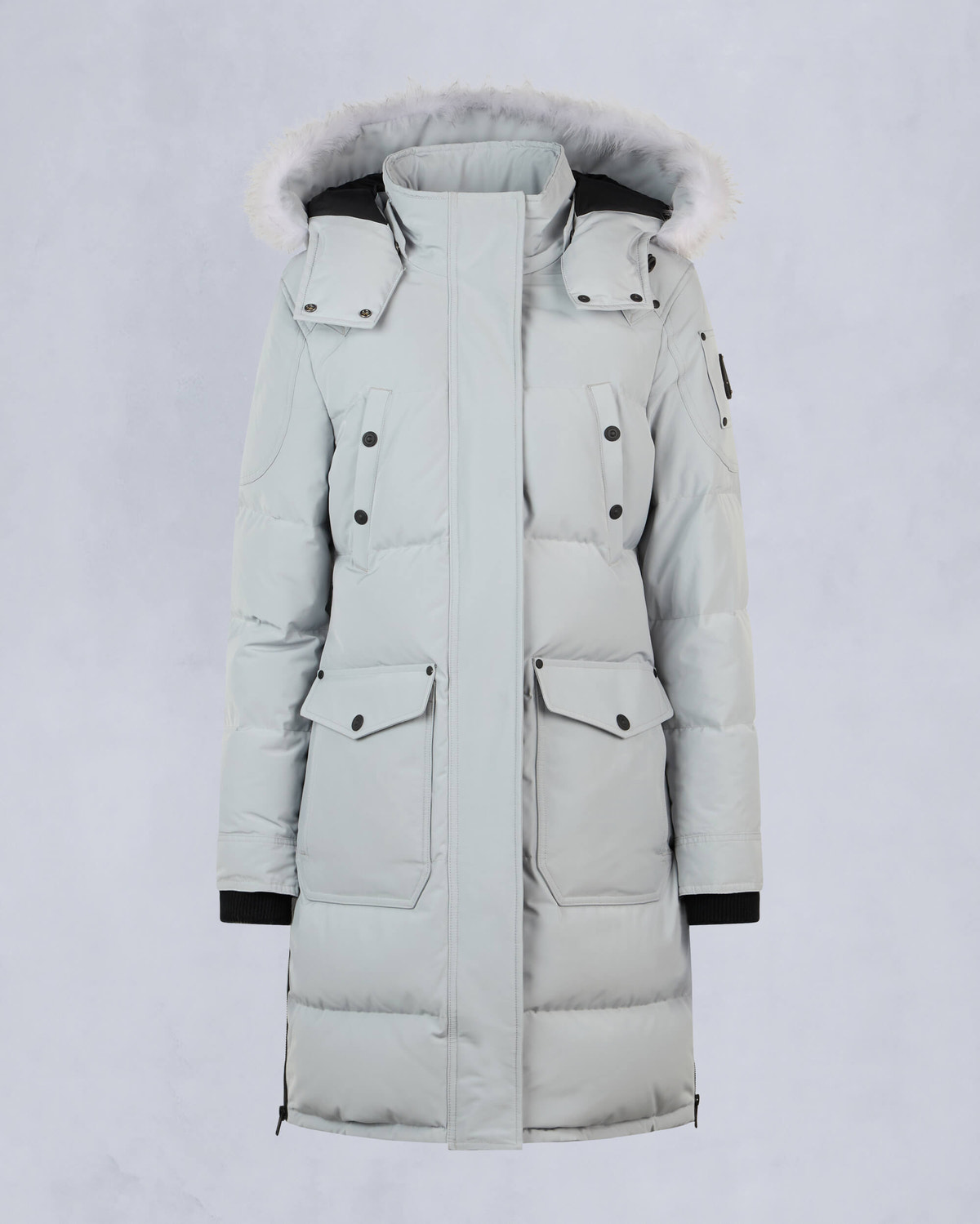 Moose Knuckles - M33LP211S - Onyx Shearling Causapscal Parka - WOMENS - Grey Birch /Natural - GM