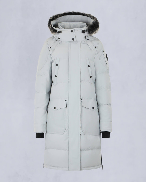Moose Knuckles - M33LP211S - Onyx Shearling Causapscal Parka - WOMENS - Grey birch / ice sgerling  - GM