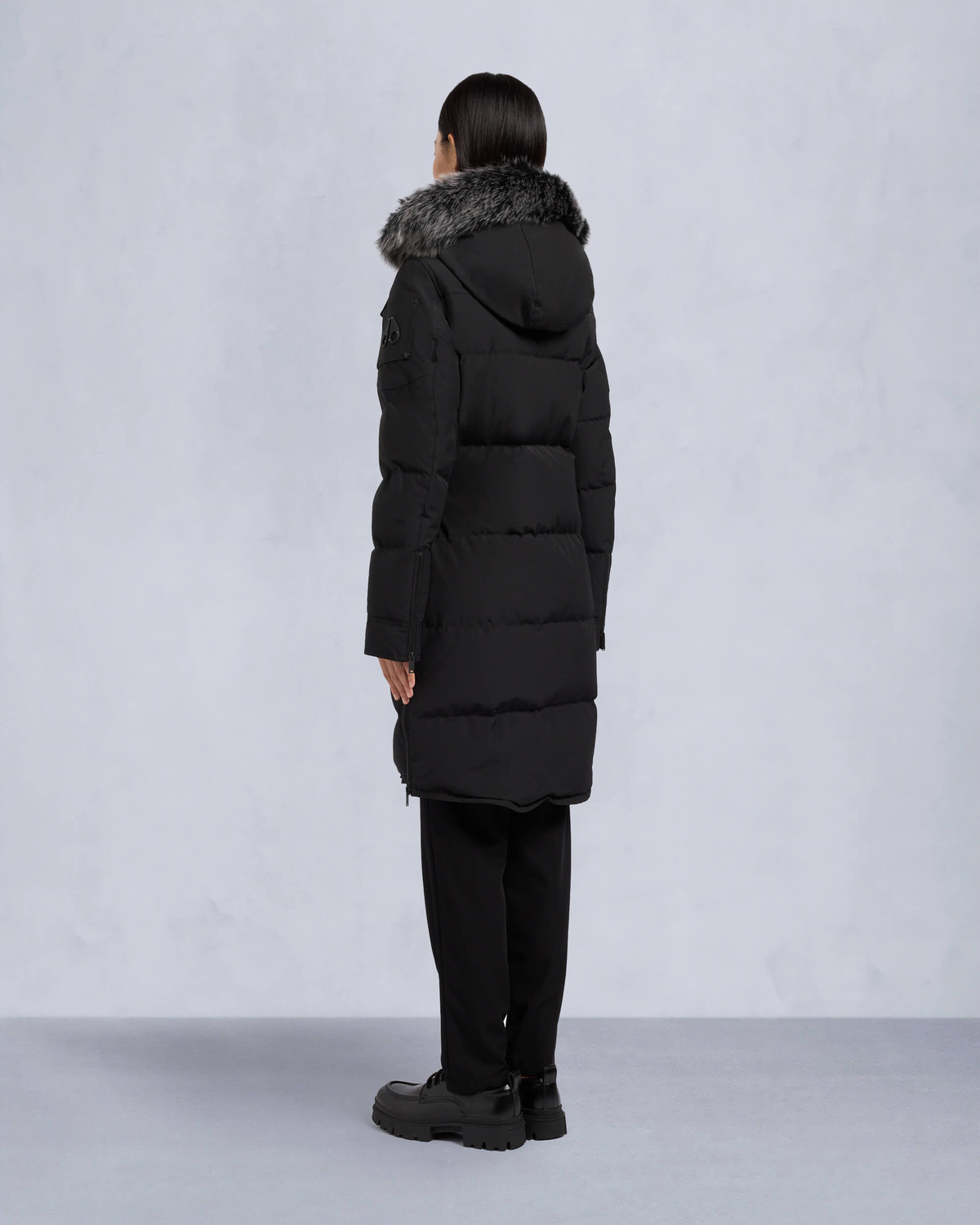 Moose Knuckles - M33LP211S - Onyx Shearling Causapscal Parka - WOMENS -  - Back