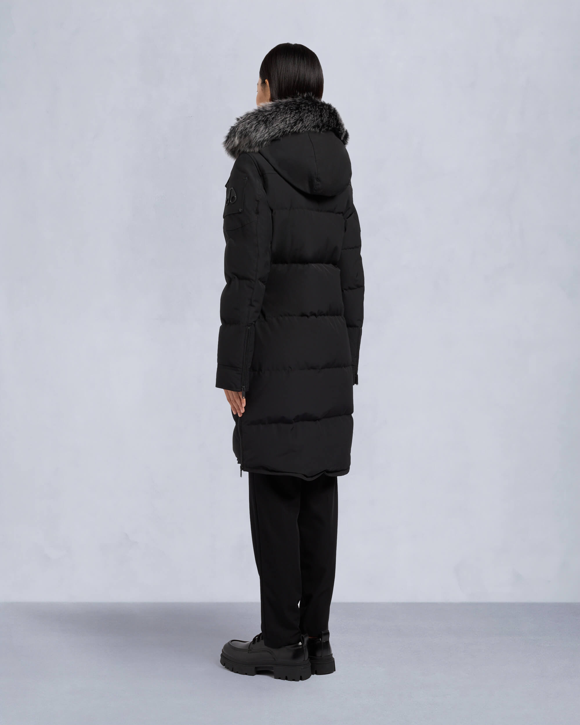 Moose Knuckles - M33LP211S - Onyx Shearling Causapscal Parka - WOMENS -  - Back