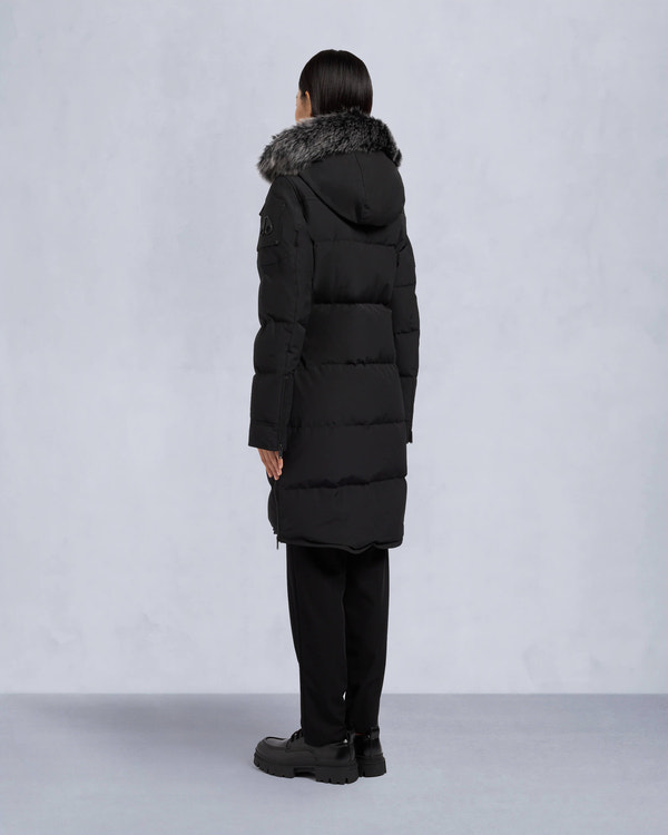 Moose Knuckles - M33LP211S - Onyx Shearling Causapscal Parka - WOMENS -  - Back