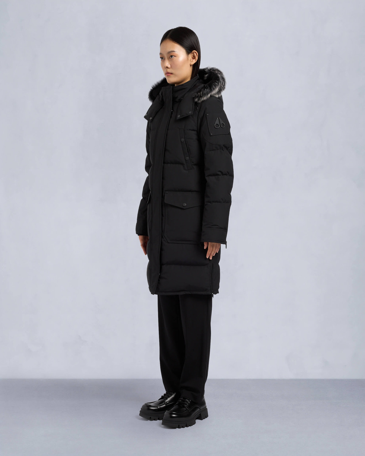 Moose Knuckles - M33LP211S - Onyx Shearling Causapscal Parka - WOMENS -  - Front